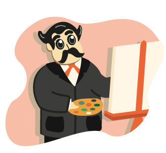 Elk jaar maken leerlingen kennis met 10 beroemde kunstenaars. Ze leren wie Salvador Dali is, Pablo Picasso, Rembrandt van Rijn, Vincent van Gogh en nog veel meer!